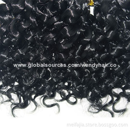 Heat-resistant Deep Wave Wholesale Synthetic Hair Weaves, 30-inch Length, OEM Accepted